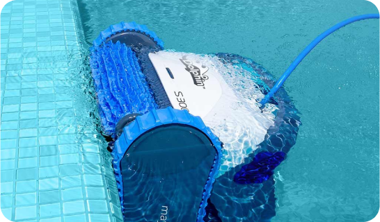 Always Ready with corded robotic pool cleaners