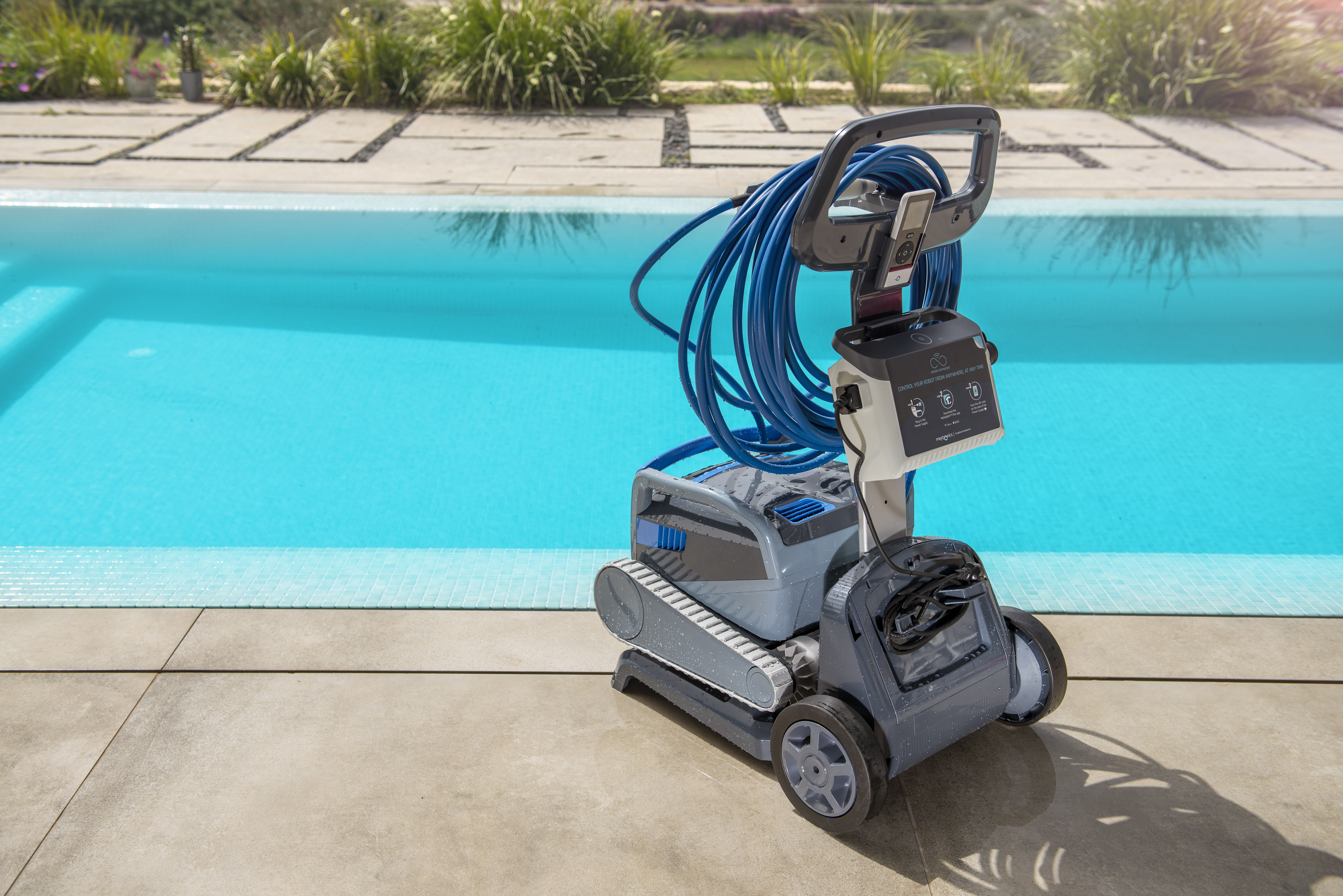 Dolphin Explorer E20 Robotic Pool Cleaner with Universal Caddy and Classic Caddy  Cover, Ideal for In-Ground Swimming Pools up to 33 Feet 