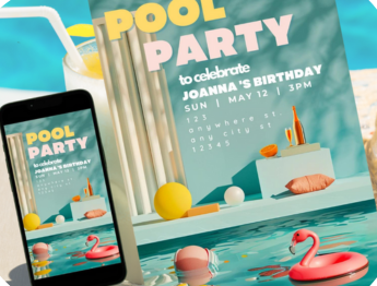 pool invitations 