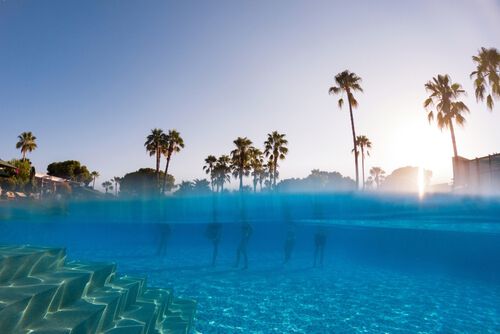 Claridad de agua de piscina