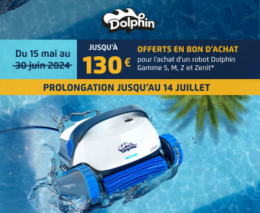 Jusqu'à 130 euros en bon d'achat pour l'achat d'un robot de piscine
