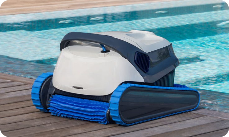 Robot de piscine et nettoyage du bassin automatique ou manuel